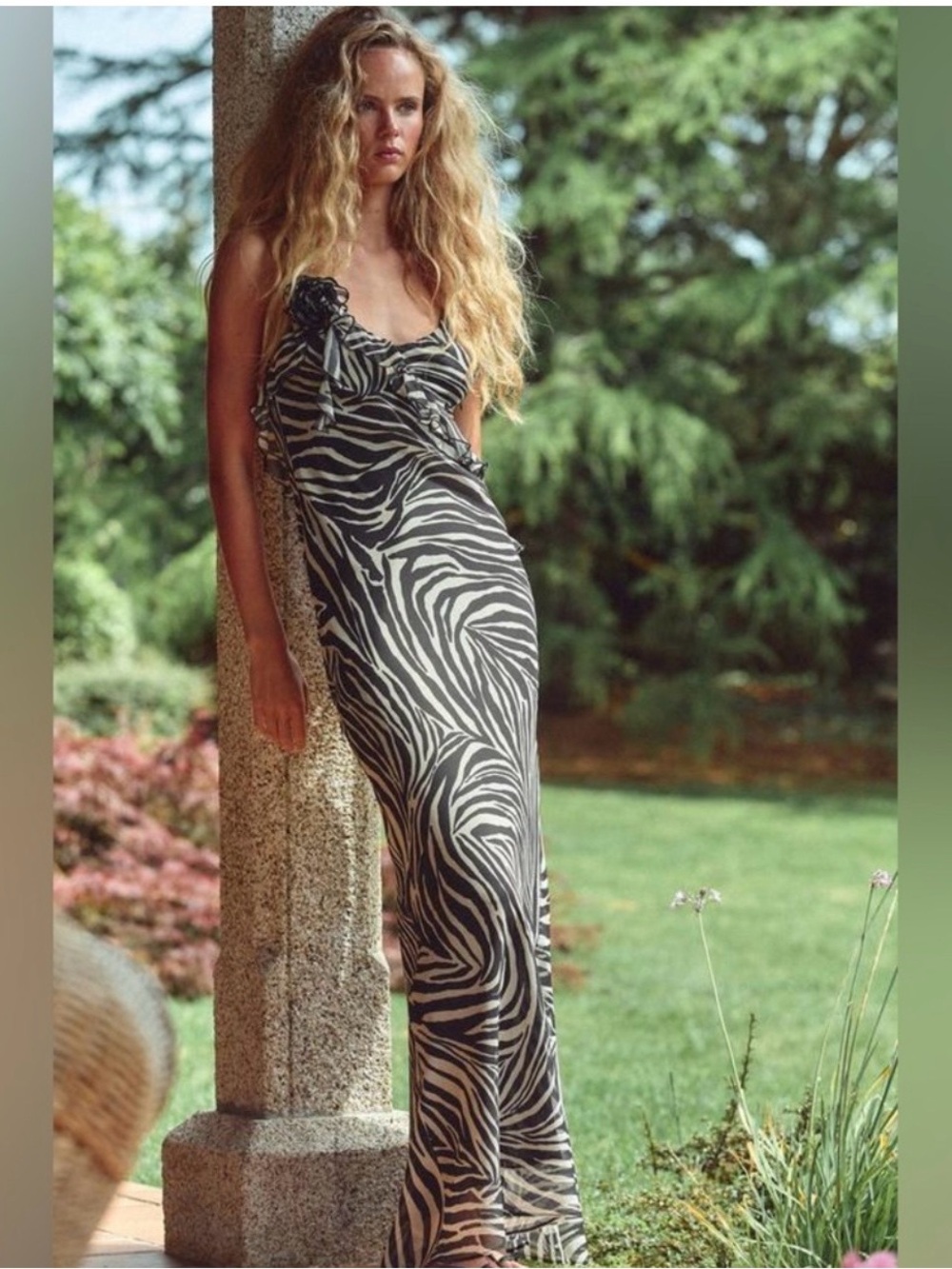 Viral Zara Zebra-Print Maxi Dress